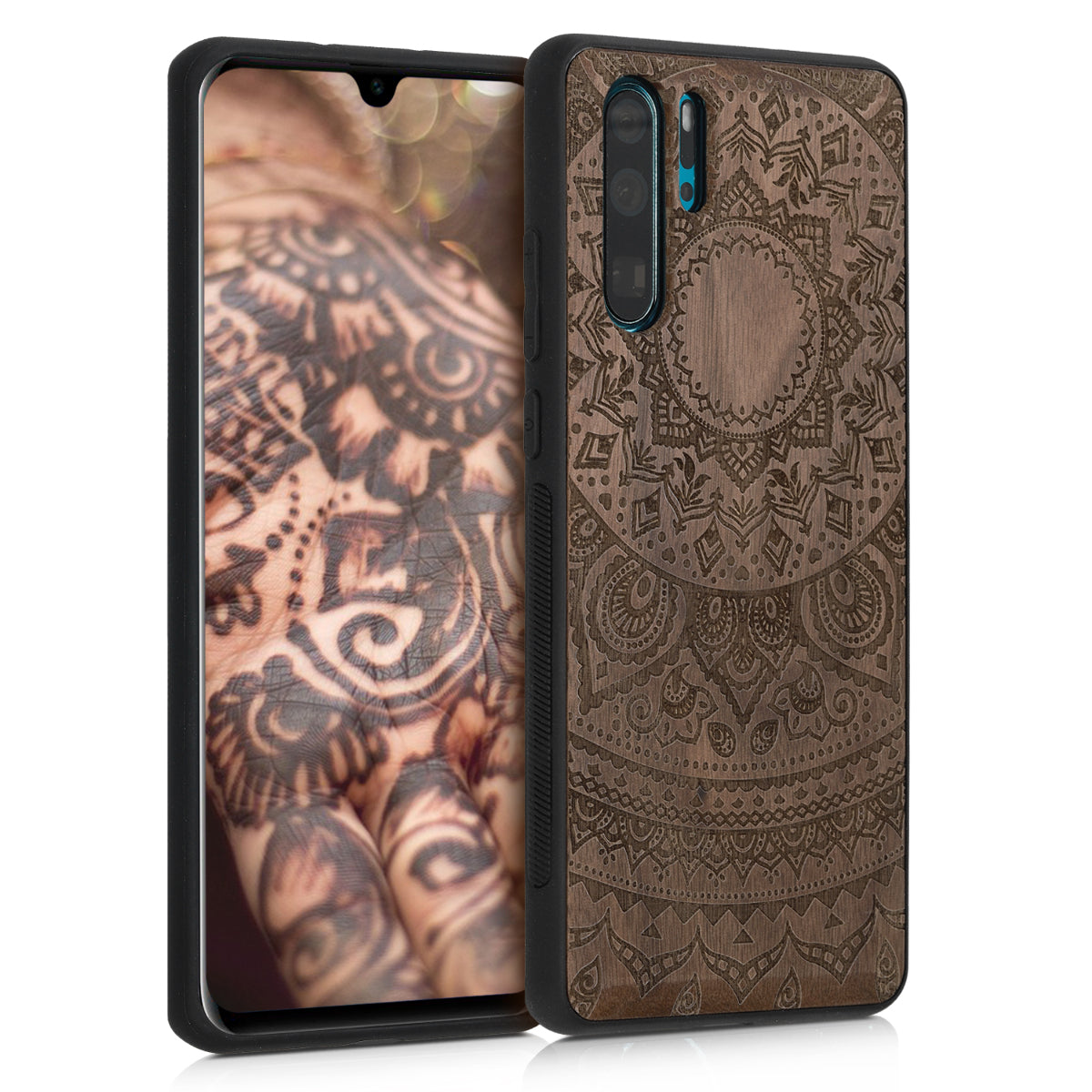 kwmobile Case Compatible with Huawei P30 Pro - TPU Phone Cover - Indian Sun
