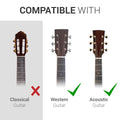kwmobile Steel Guitar Strings 6-String Set for Acoustic Guitars and Western Guitars with Labeling