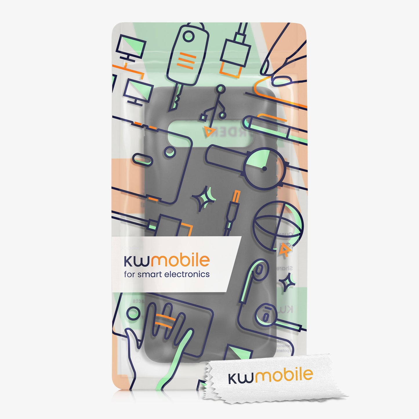kwmobile Phone Case for Samsung Galaxy S10 Case - Wireless Charging - Protective Cover