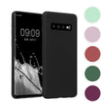 kwmobile Hülle kompatibel mit Samsung Galaxy S10 Hülle - weiches TPU Silikon Case - Cover geeignet für kabelloses Laden - Coconut Swirl Coconut Swirl  