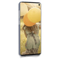 kwmobile Case Compatible with Samsung Galaxy S10 - Silicone Cover Transparent Cherry Blossom Petals