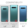 kwmobile Case Compatible with Samsung Galaxy S10 - Silicone Cover Transparent Cherry Blossom Petals