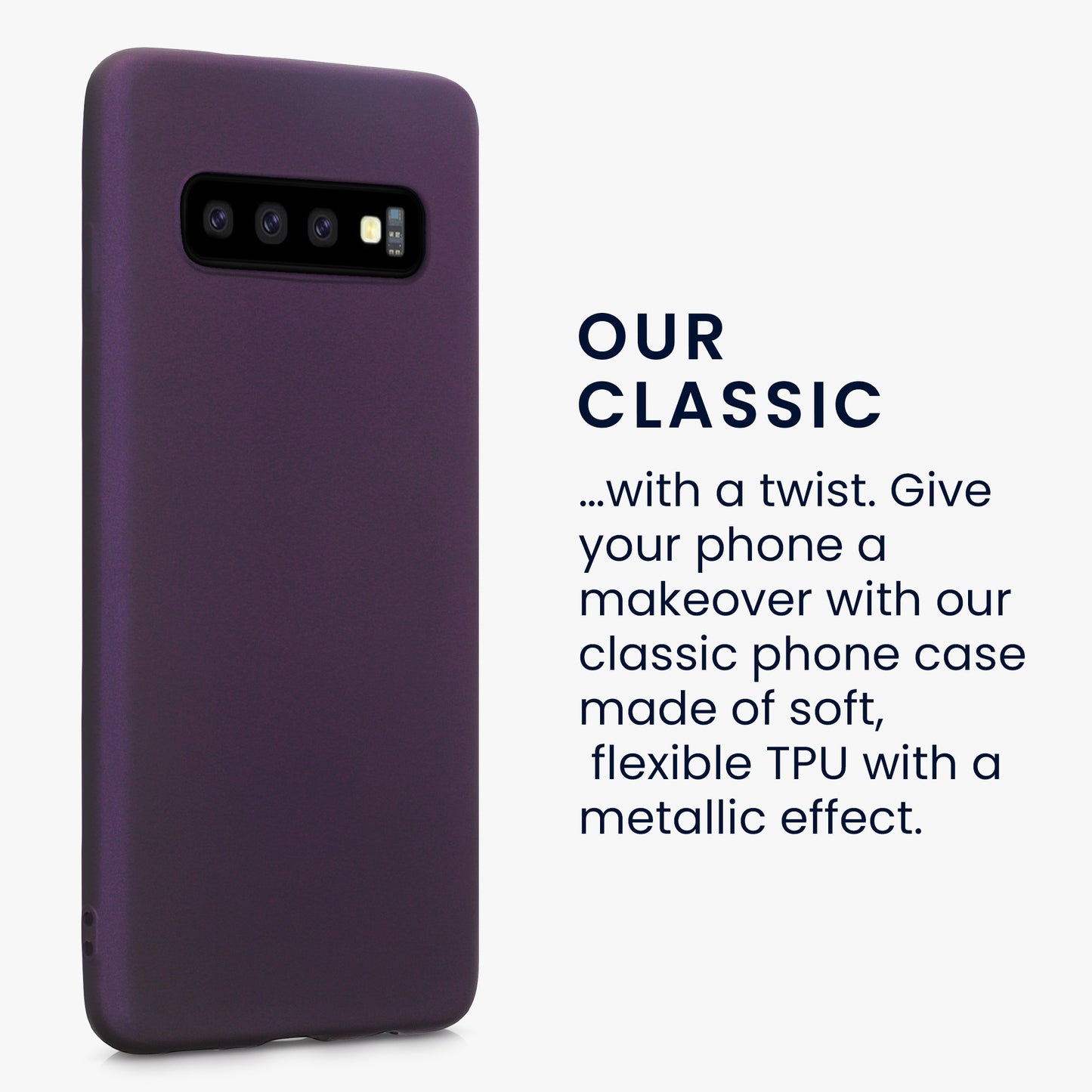 kwmobile Phone Case for Samsung Galaxy S10, Silicone Case, Protective Cover
