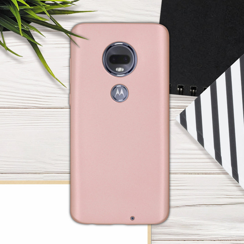 kwmobile Phone Case for Motorola Moto G7 / Moto G7 Plus - Silicone Case metallic shimmering - Protective Cover