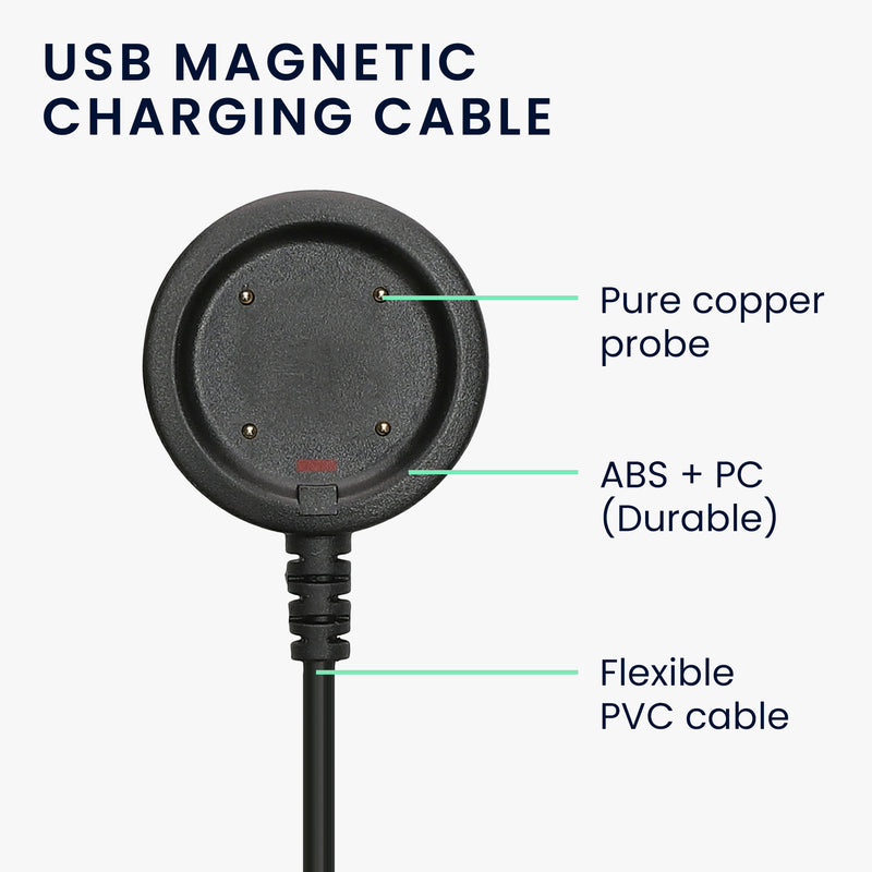 kwmobile USB Cable Charger compatible with Polar Vantage V / V2 / Vantage M / Ignite / Ignite 2 / Grit X Pro / Grit X Charging Cable Smartwatch Replacement Cable Fitness Tracker Charging Cable