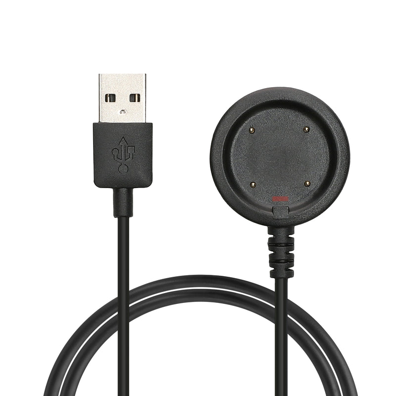 kwmobile USB Kabel Charger kompatibel mit Polar Vantage V / V2 / Vantage M / Ignite / Ignite 2 / Grit X Pro / Grit X Ladekabel - Smart Watch Ersatzkabel - Fitnesstracker Aufladekabel in Schwarz Schwarz  