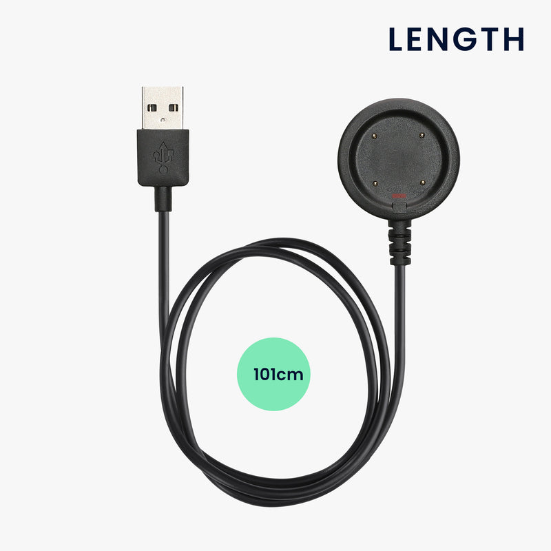 kwmobile USB Cable Charger compatible with Polar Vantage V / V2 / Vantage M / Ignite / Ignite 2 / Grit X Pro / Grit X Charging Cable Smartwatch Replacement Cable Fitness Tracker Charging Cable