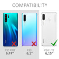 kwmobile Case Compatible with Huawei P30 Lite - Transparent Silicone Cover