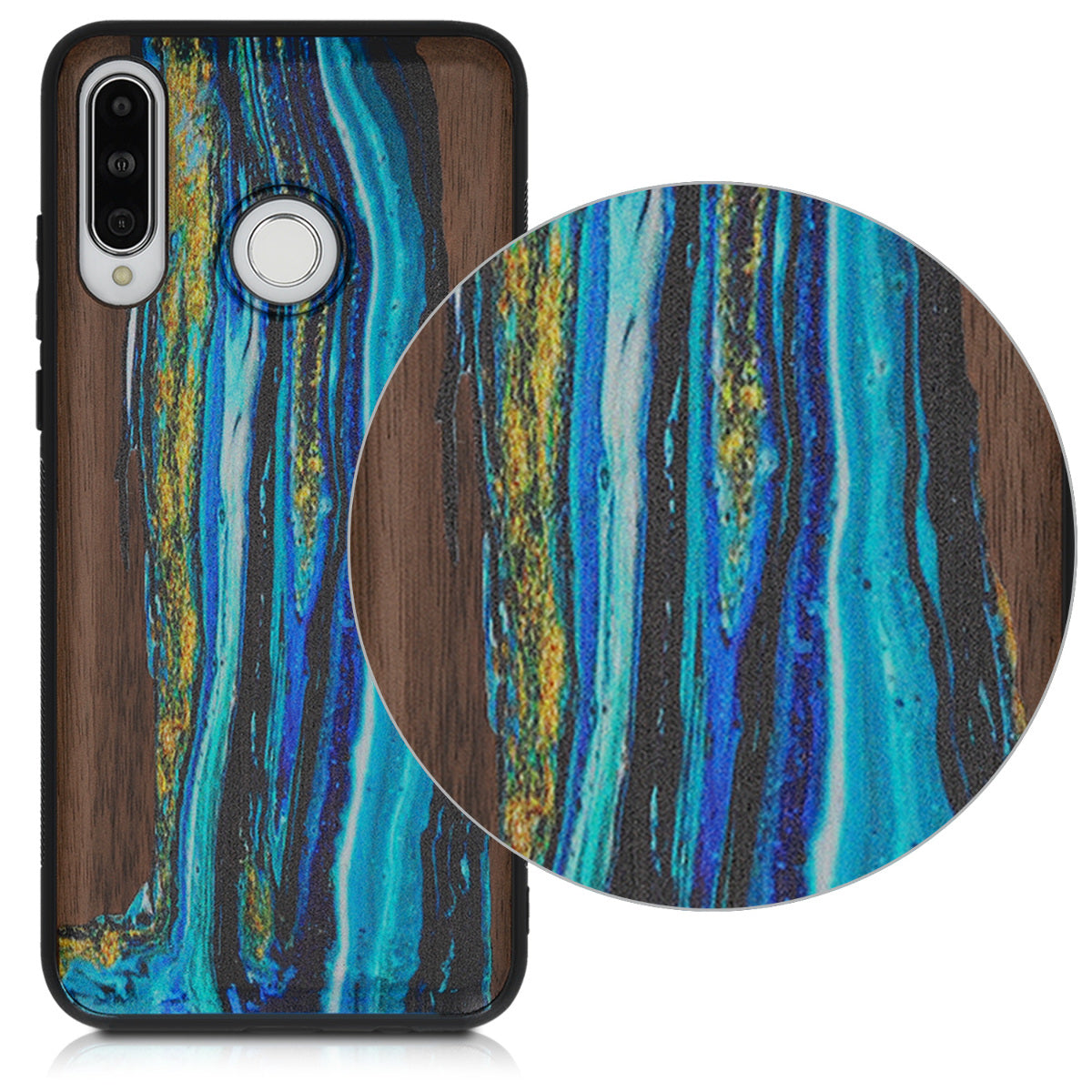 kwmobile Case Compatible with Huawei P30 Lite Phone Cover TPU Phone Case Indian Sun