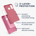 kwmobile Phone Case for Huawei P30 Lite - Silicone Case - Wireless Charging - Protective Cover