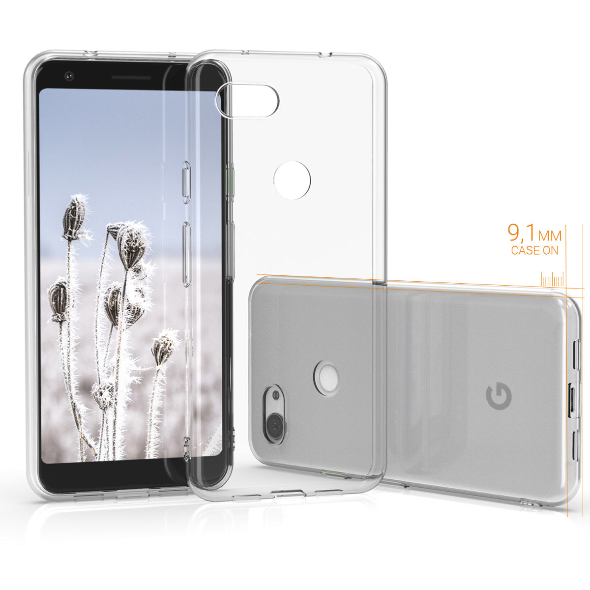 kwmobile Case Compatible with Google Pixel 3a Phone Cover