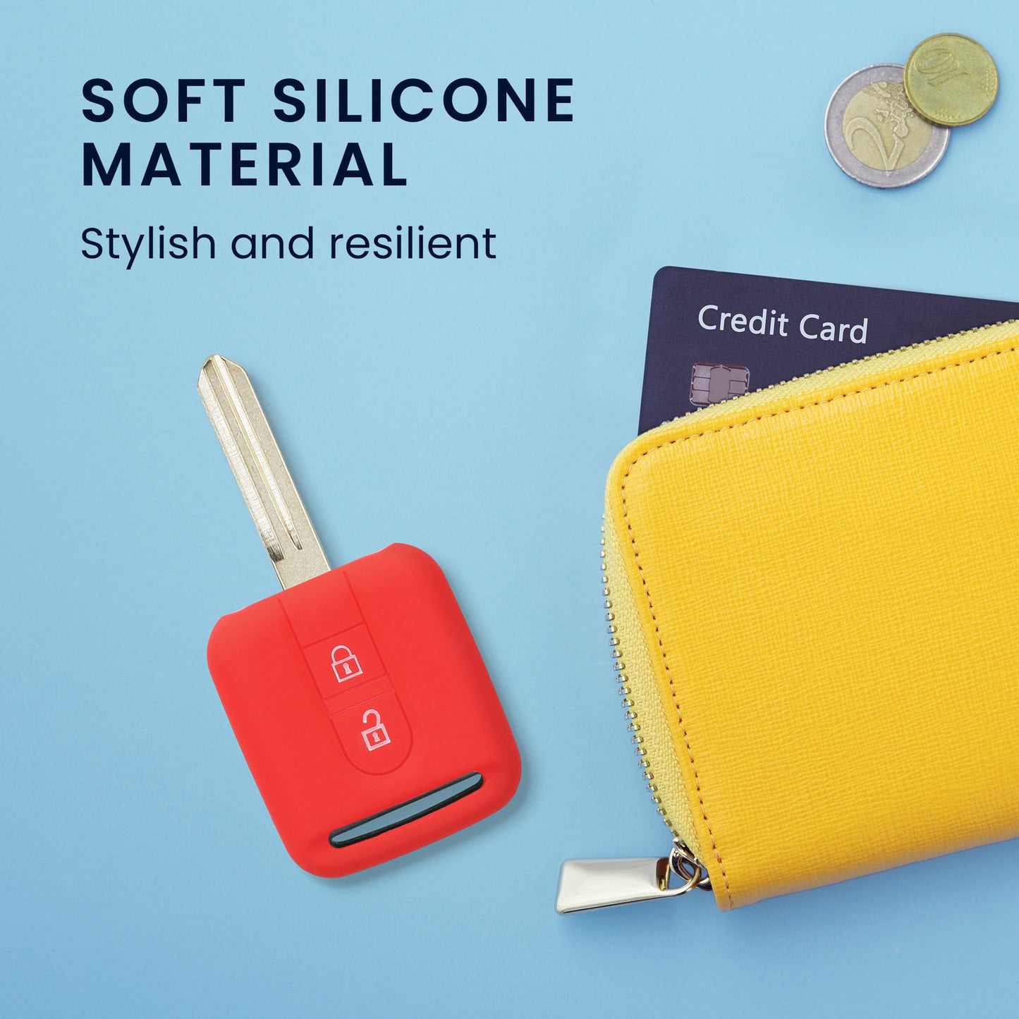 Silicone cover compatible with Nissan car key