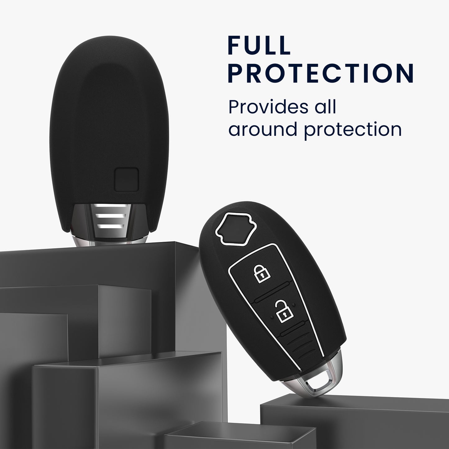kwmobile Car Key Cover Compatible with Suzuki Sport 2-Button Car Key Keyless Go