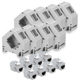 Keystone Module + DIN Rail Adapter Set
