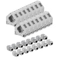 Keystone Module + DIN Rail Adapter Set