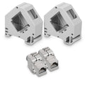 Keystone Module + DIN Rail Adapter Set