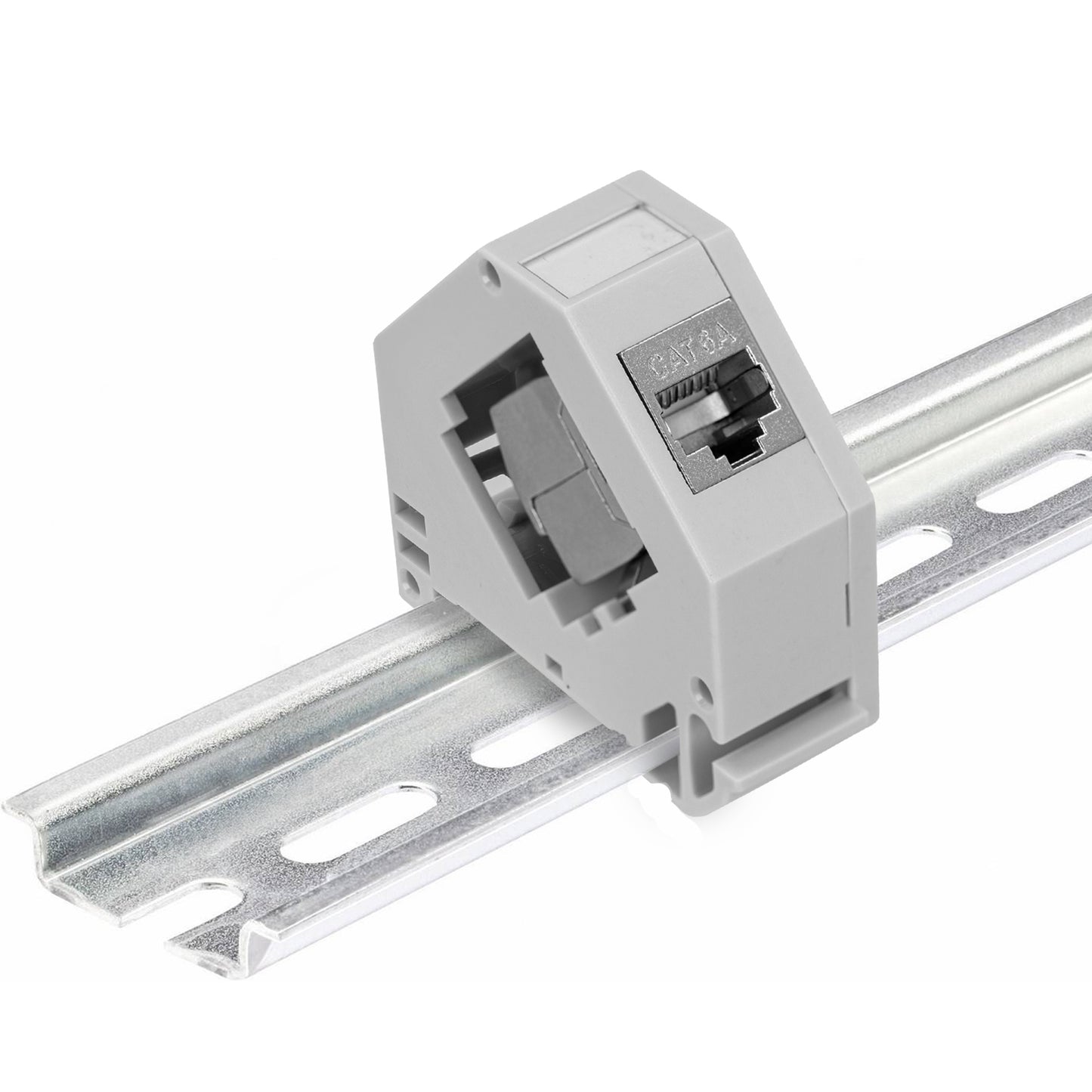 Keystone Module + DIN Rail Adapter Set