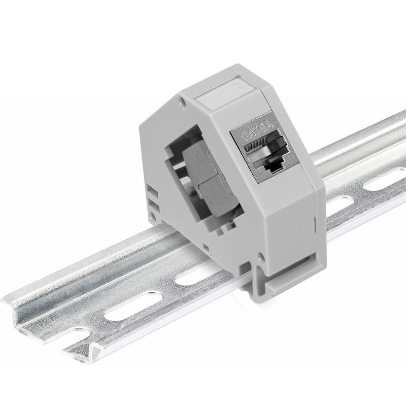 Keystone Module + DIN Rail Adapter Set