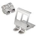 Keystone Module + DIN Rail Adapter Set
