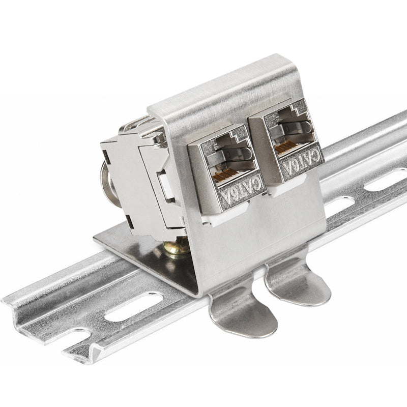 Keystone Module + DIN Rail Adapter Set