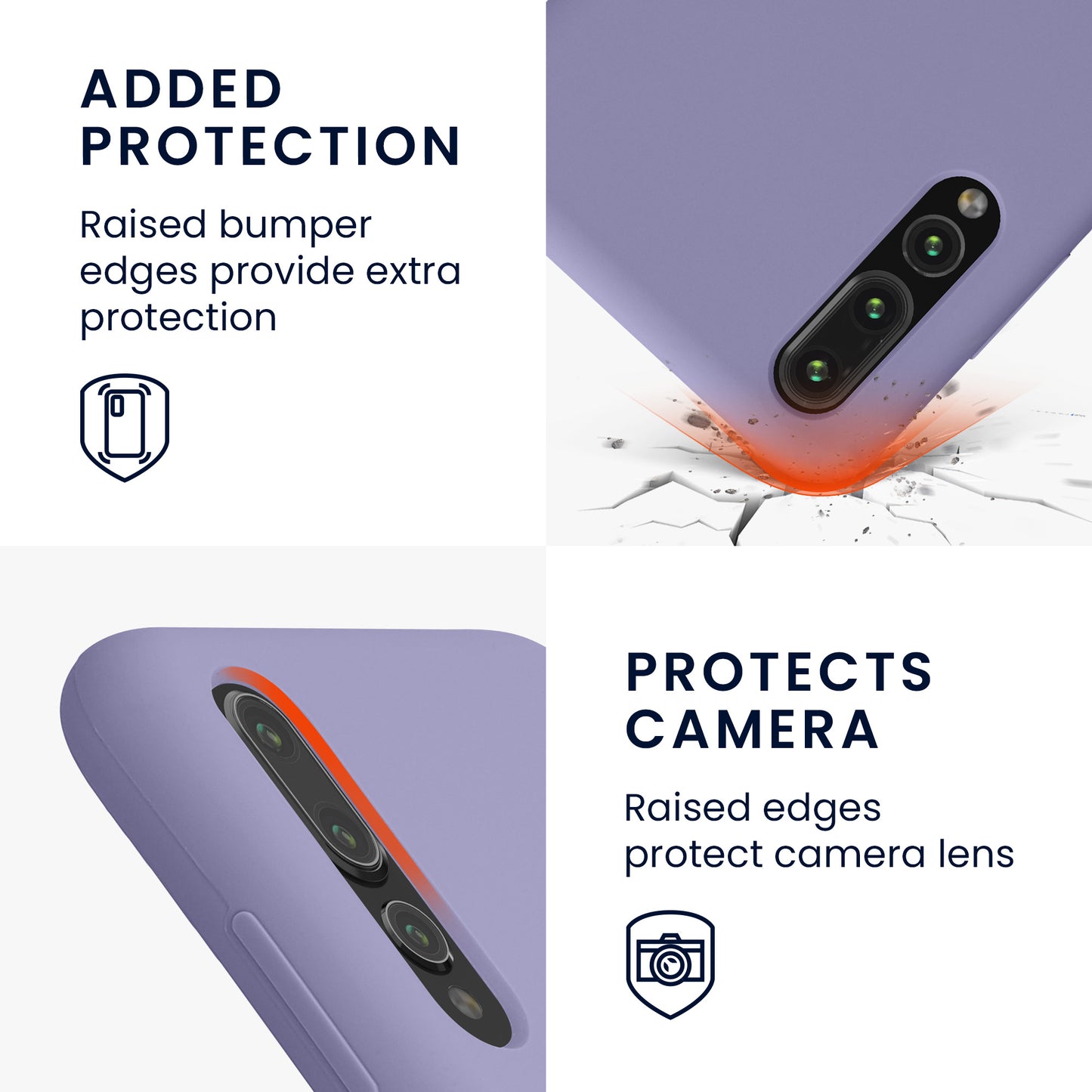 kwmobile Phone Case for Huawei P20 Pro - Silicone Case - Wireless Charging - Protective Cover