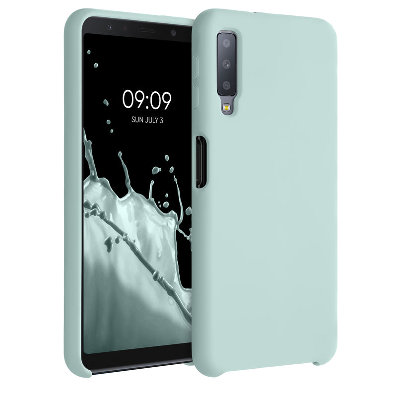 kwmobile Phone Case for Samsung Galaxy A7 (2018) - Silicone Case - Wireless Charging - Protective Cover