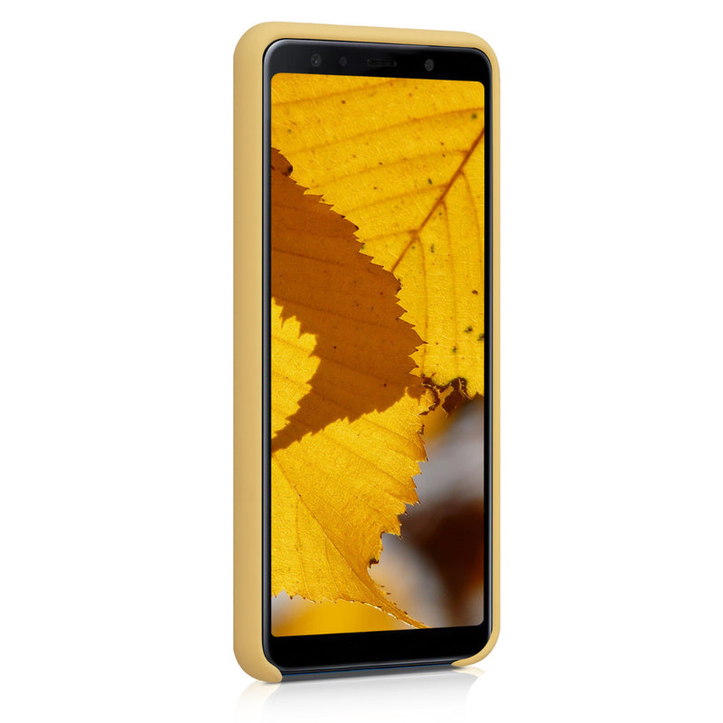 kwmobile Phone Case for Samsung Galaxy A7 (2018) - Silicone Case - Wireless Charging - Protective Cover