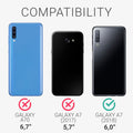 kwmobile Phone Case for Samsung Galaxy A7 (2018) - Silicone Case - Wireless Charging - Protective Cover