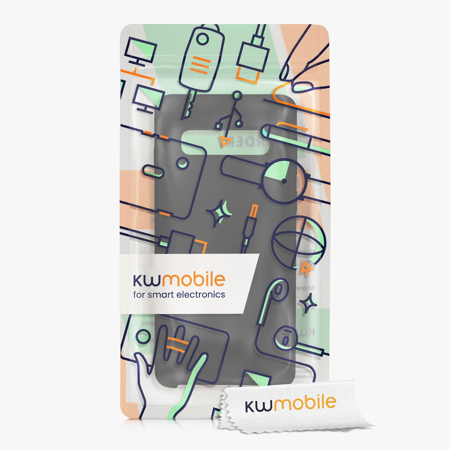 kwmobile Phone Case for Samsung Galaxy S10 Case Silicone Wireless Charging Protective Cover