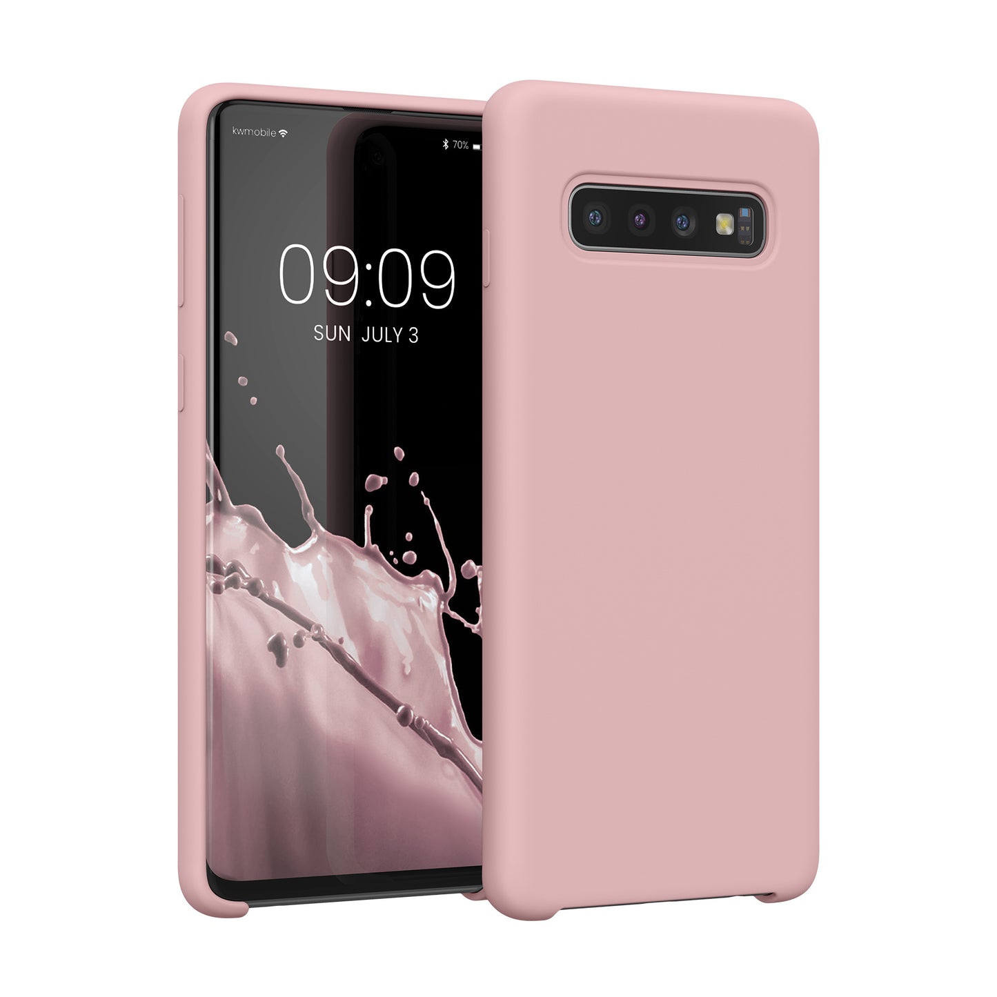 kwmobile Phone Case for Samsung Galaxy S10 Case Silicone Wireless Charging Protective Cover