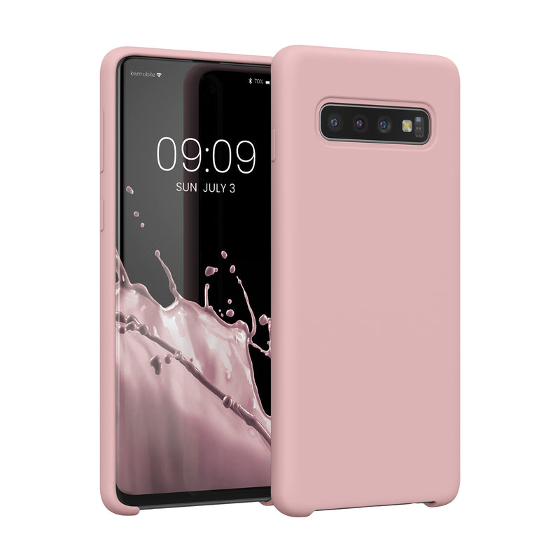 kwmobile Phone Case for Samsung Galaxy S10 Case Silicone Wireless Charging Protective Cover