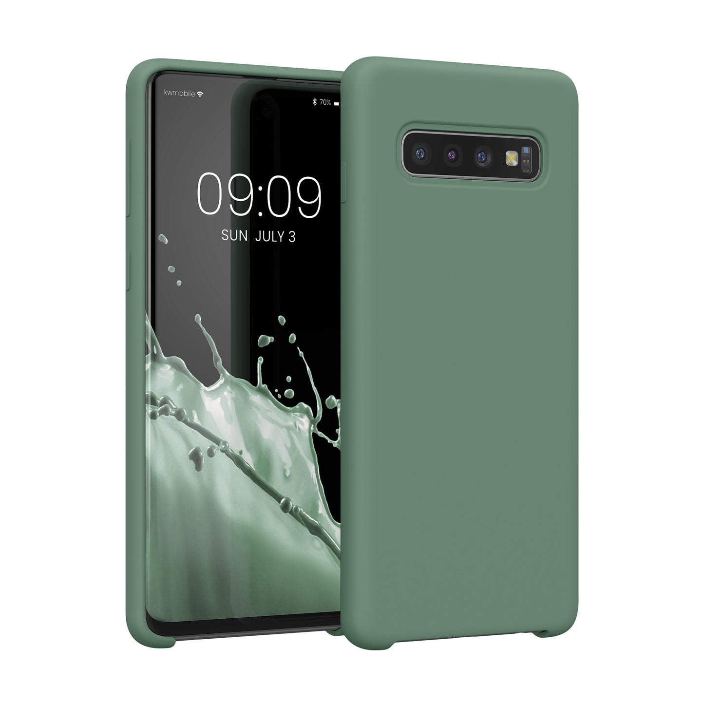 kwmobile Phone Case for Samsung Galaxy S10 Case Silicone Wireless Charging Protective Cover