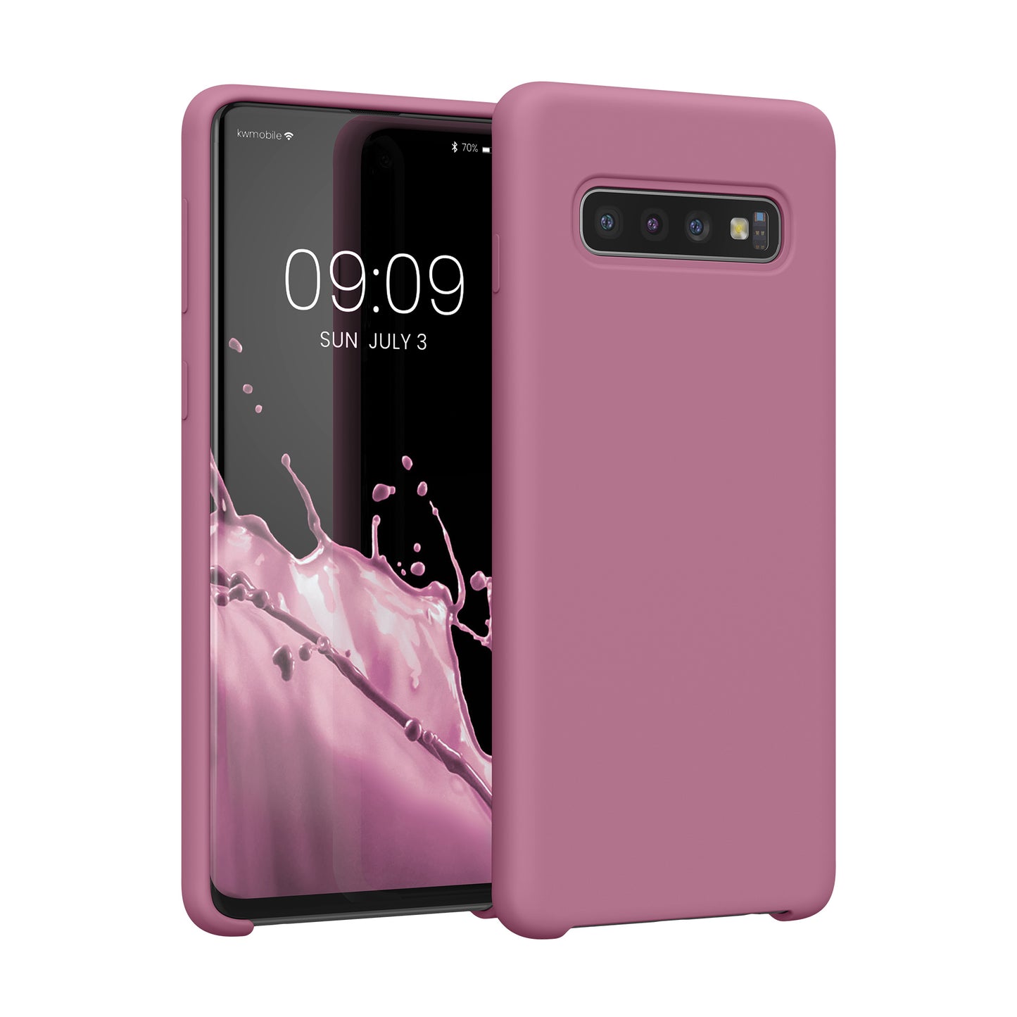 kwmobile Phone Case for Samsung Galaxy S10 Case Silicone Wireless Charging Protective Cover