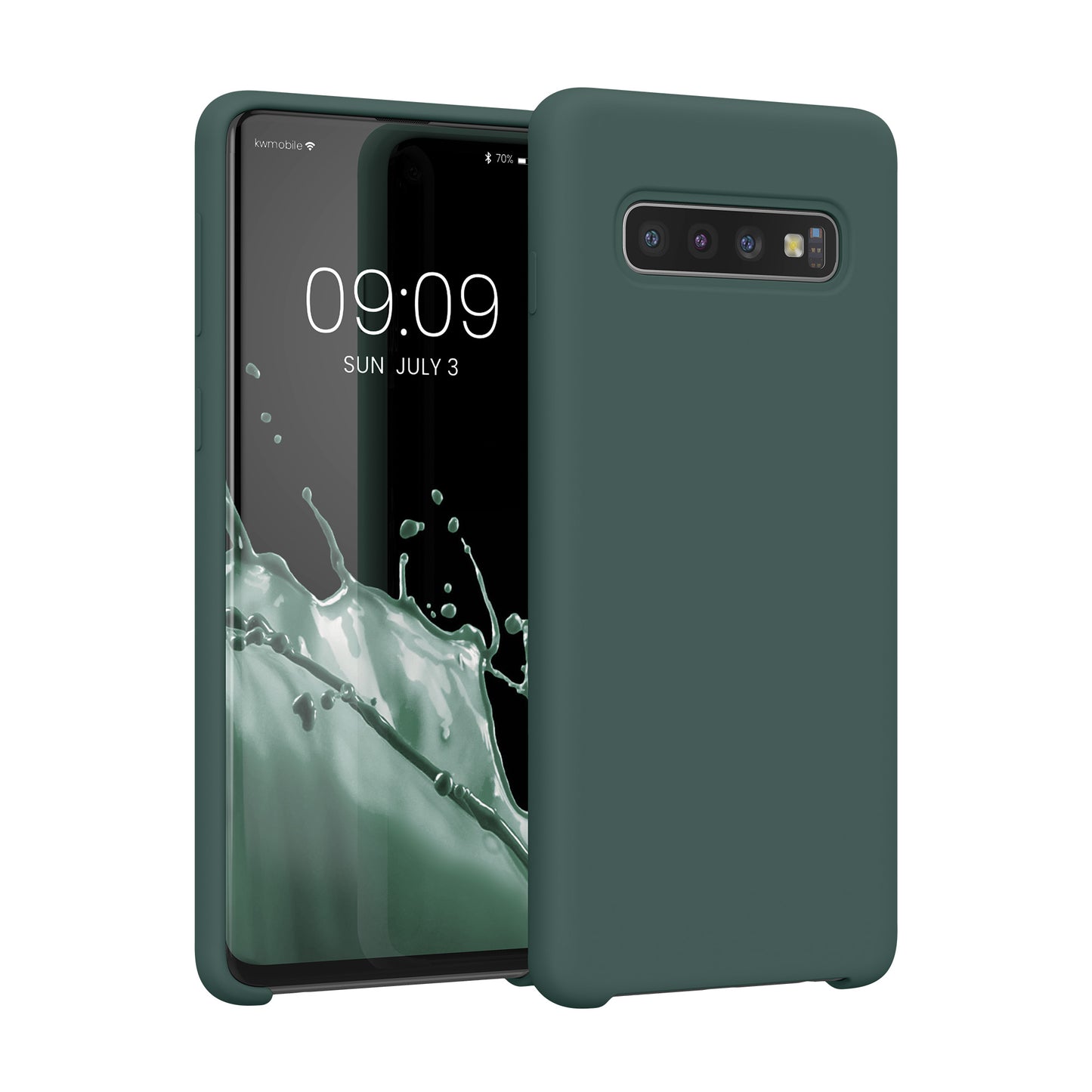 kwmobile Phone Case for Samsung Galaxy S10 Case Silicone Wireless Charging Protective Cover