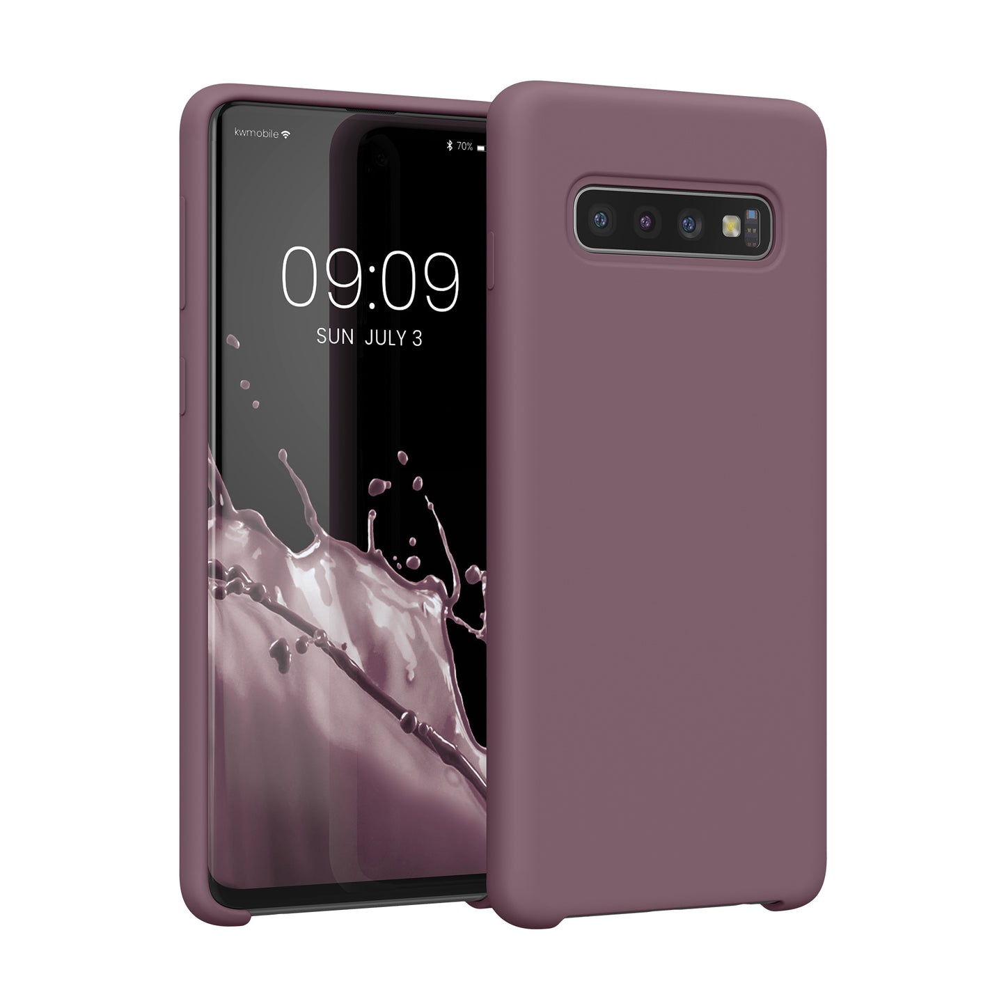 kwmobile Phone Case for Samsung Galaxy S10 Case Silicone Wireless Charging Protective Cover