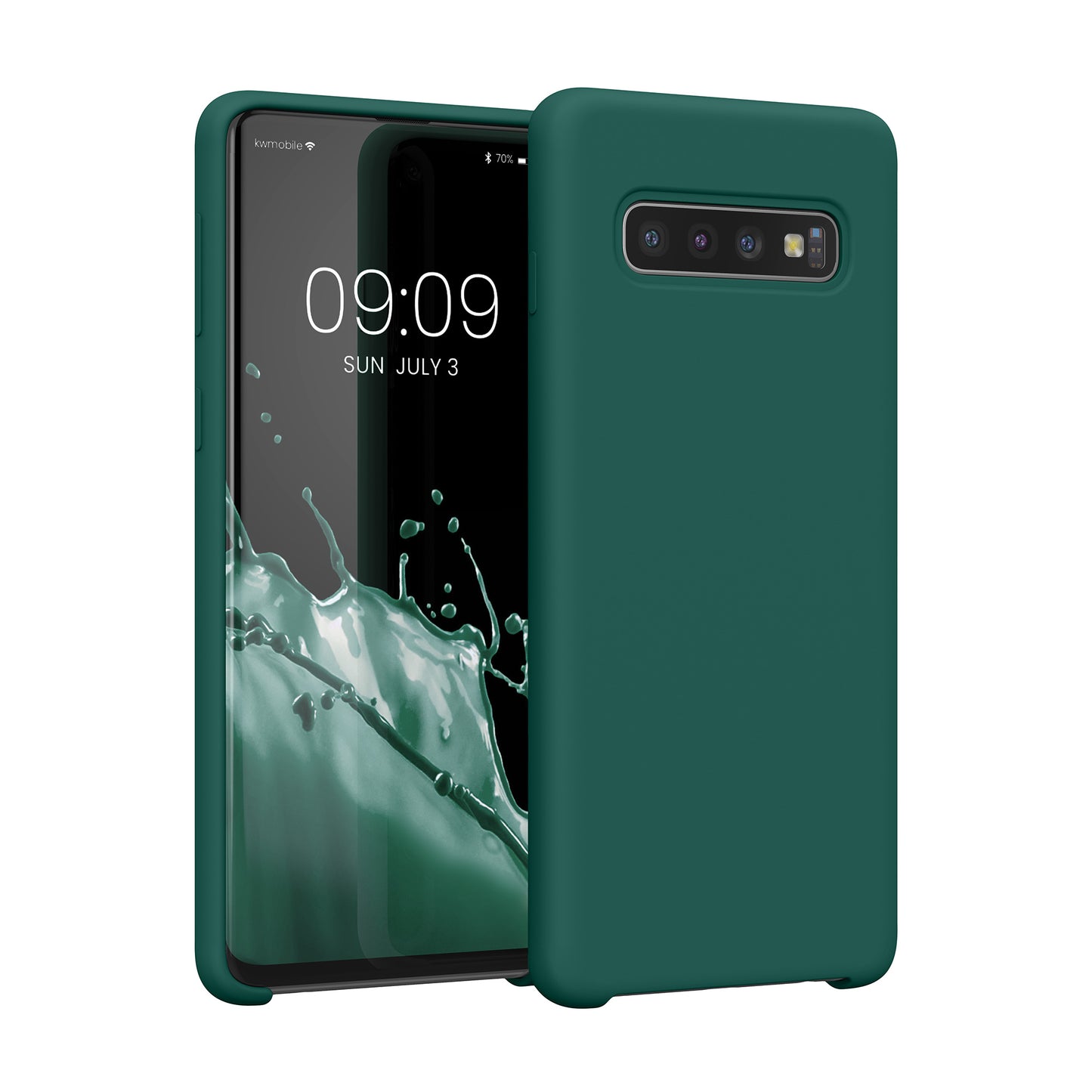 kwmobile Phone Case for Samsung Galaxy S10 Case Silicone Wireless Charging Protective Cover
