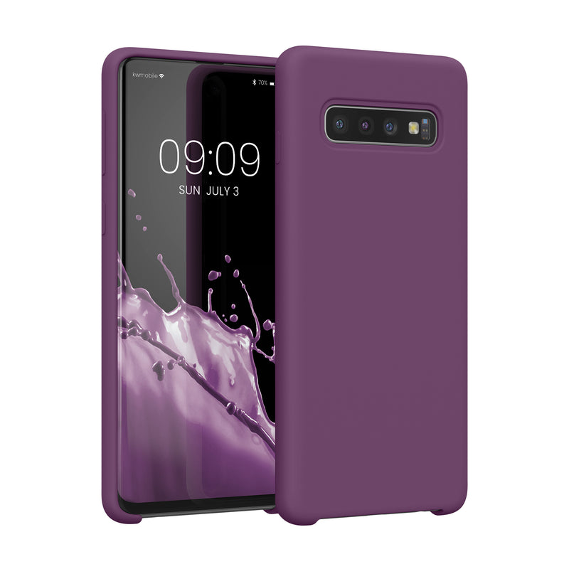 kwmobile Phone Case for Samsung Galaxy S10 Case Silicone Wireless Charging Protective Cover