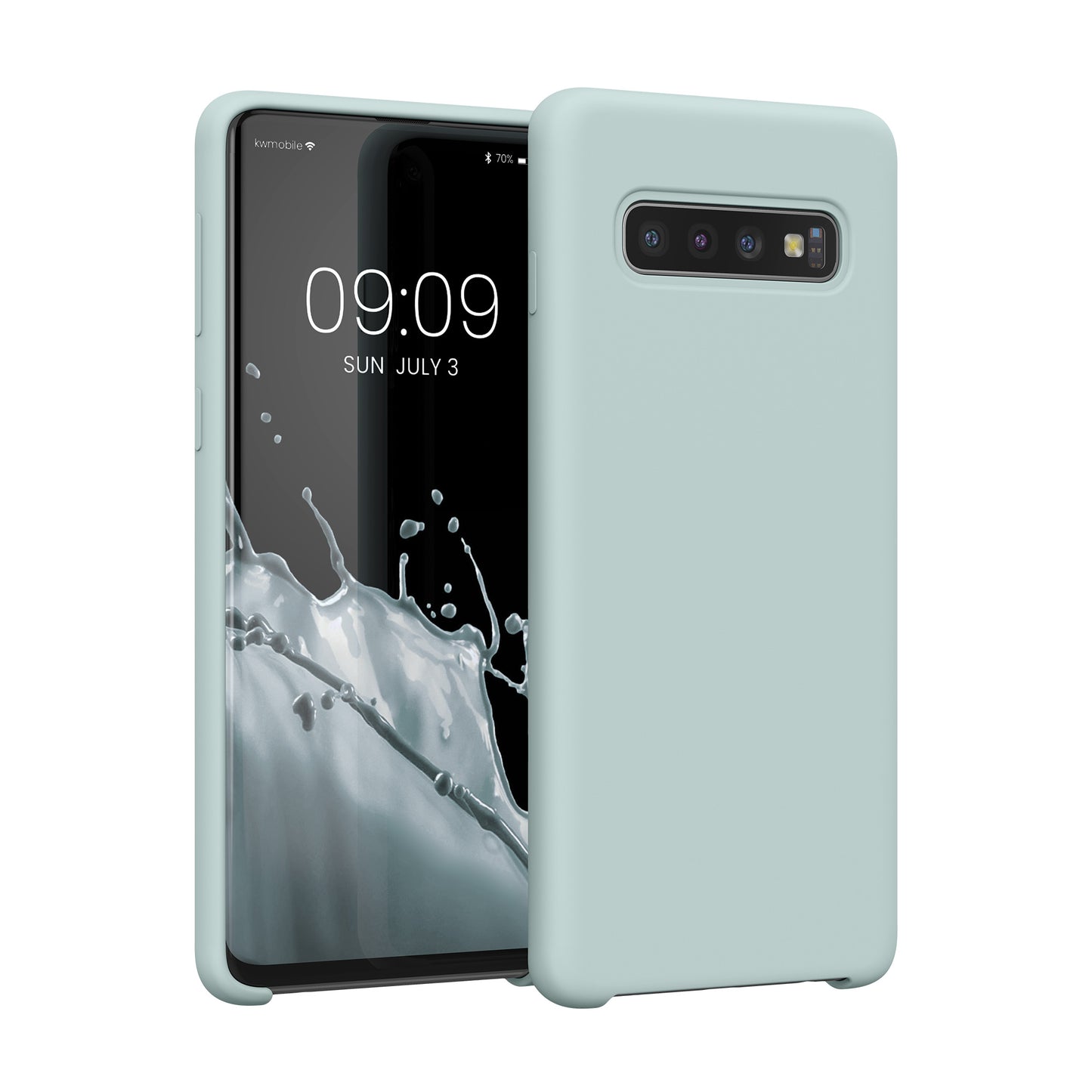 kwmobile Phone Case for Samsung Galaxy S10 Case Silicone Wireless Charging Protective Cover