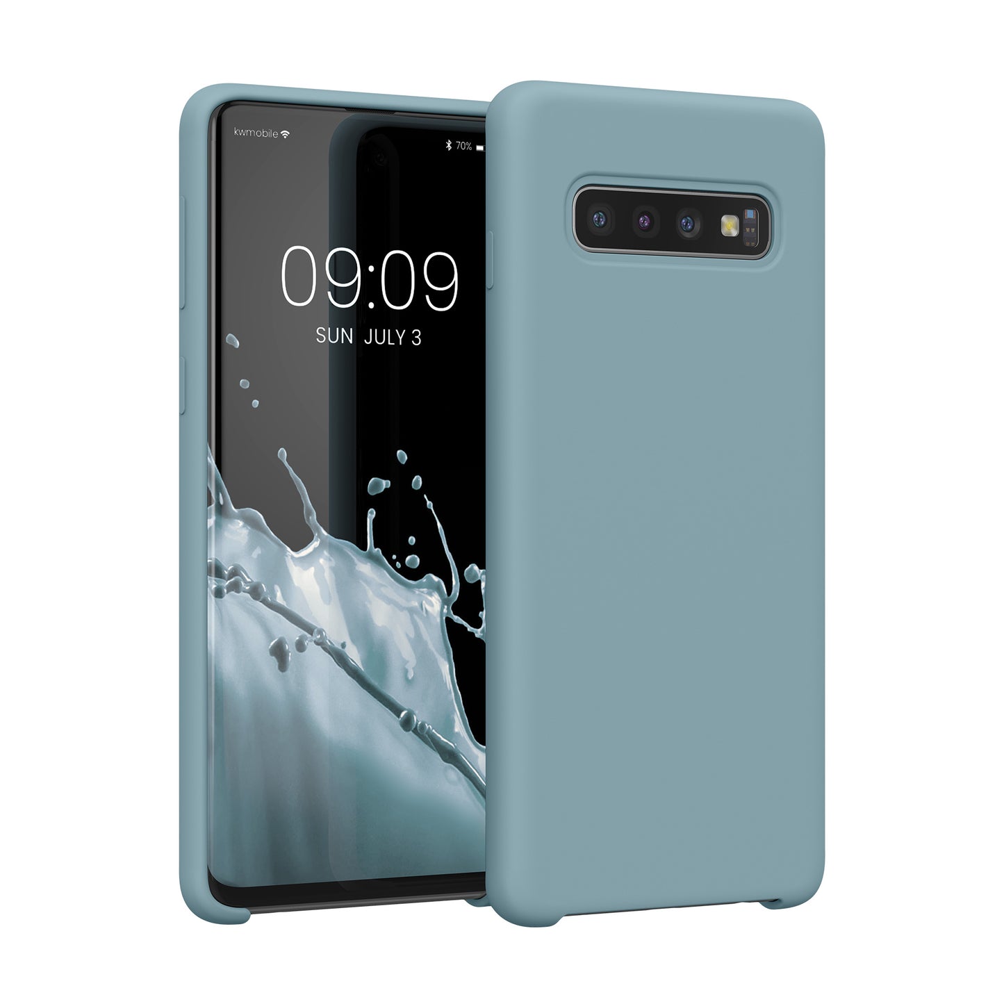 kwmobile Phone Case for Samsung Galaxy S10 Case Silicone Wireless Charging Protective Cover
