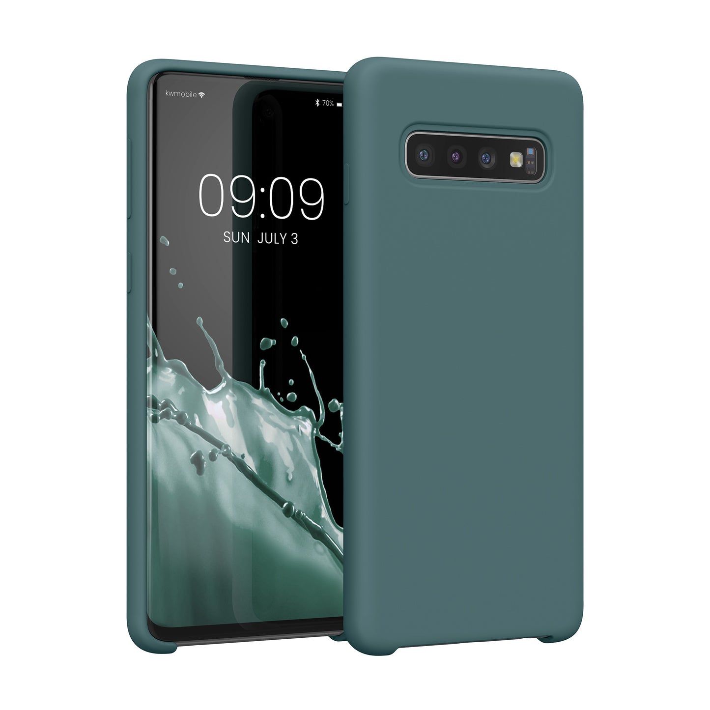 kwmobile Phone Case for Samsung Galaxy S10 Case Silicone Wireless Charging Protective Cover