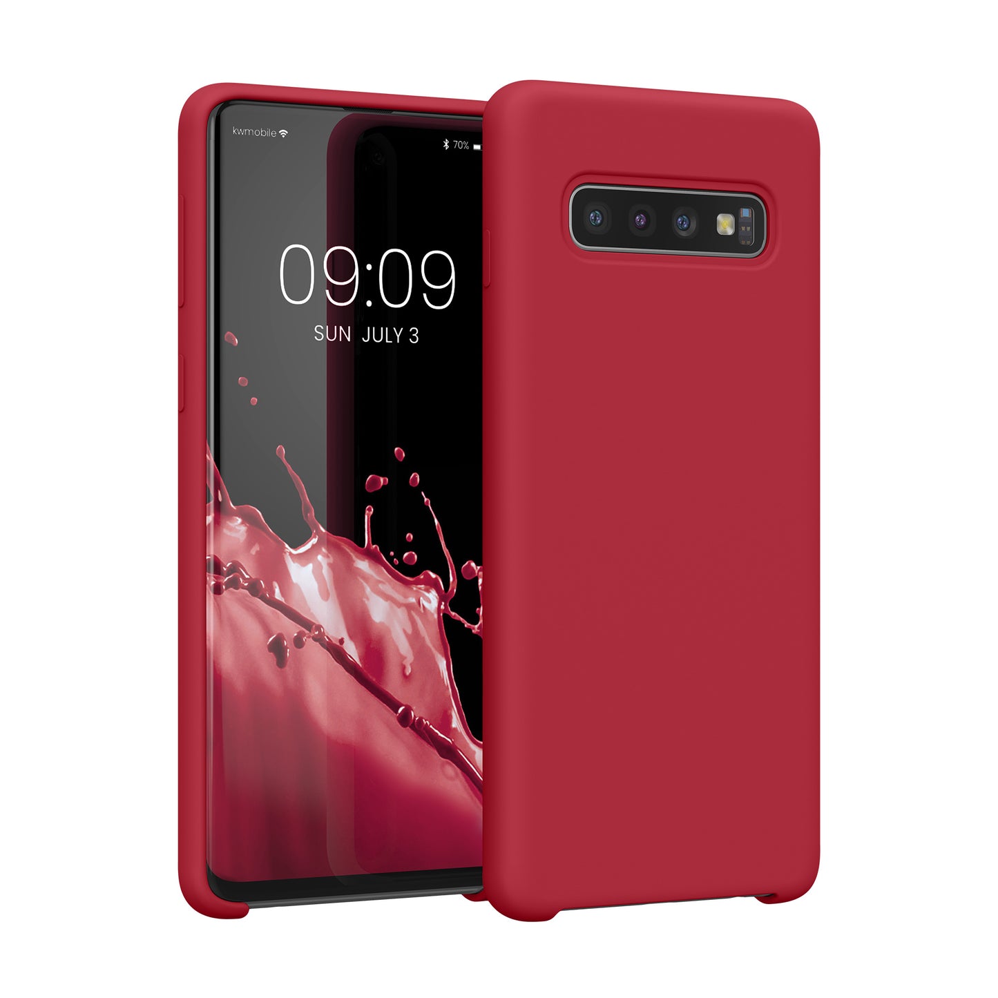 kwmobile Phone Case for Samsung Galaxy S10 Case Silicone Wireless Charging Protective Cover