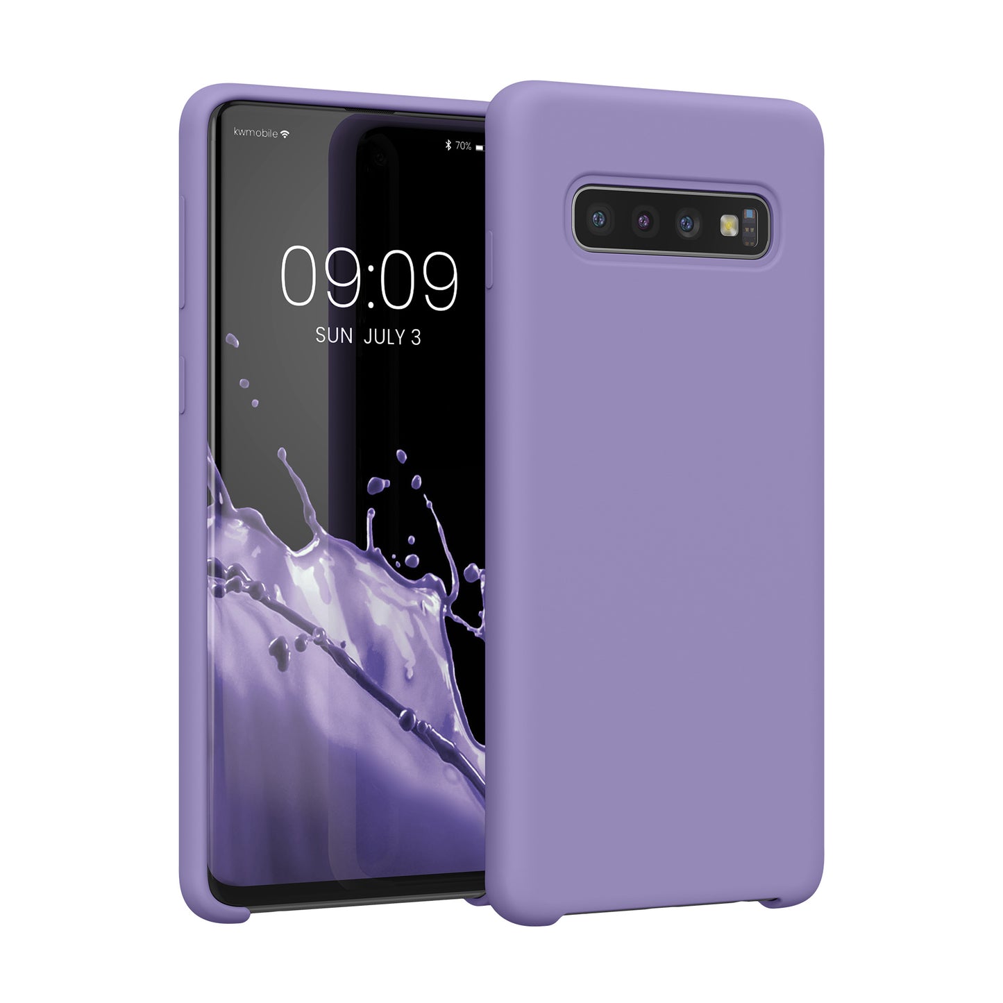 kwmobile Phone Case for Samsung Galaxy S10 Case Silicone Wireless Charging Protective Cover