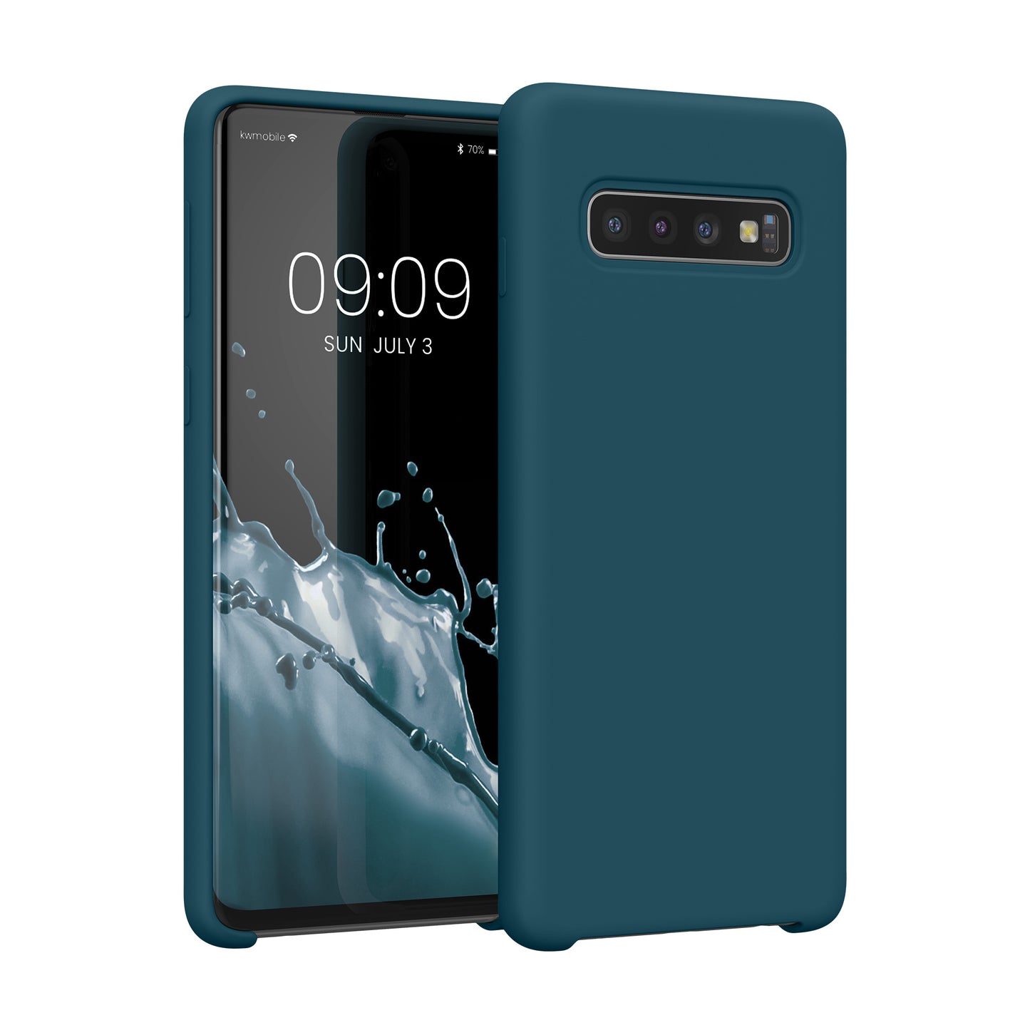 kwmobile Phone Case for Samsung Galaxy S10 Case Silicone Wireless Charging Protective Cover