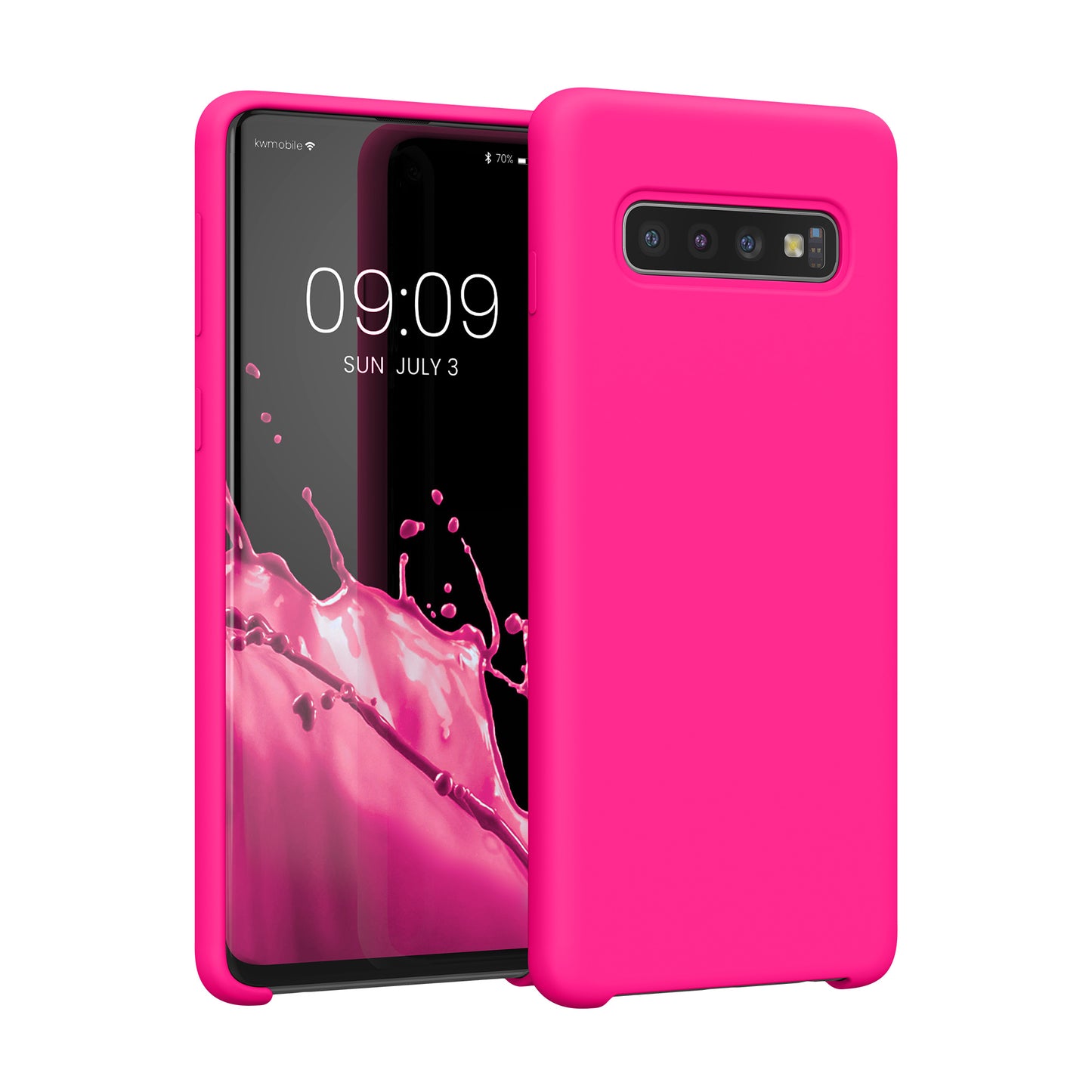 kwmobile Phone Case for Samsung Galaxy S10 Case Silicone Wireless Charging Protective Cover