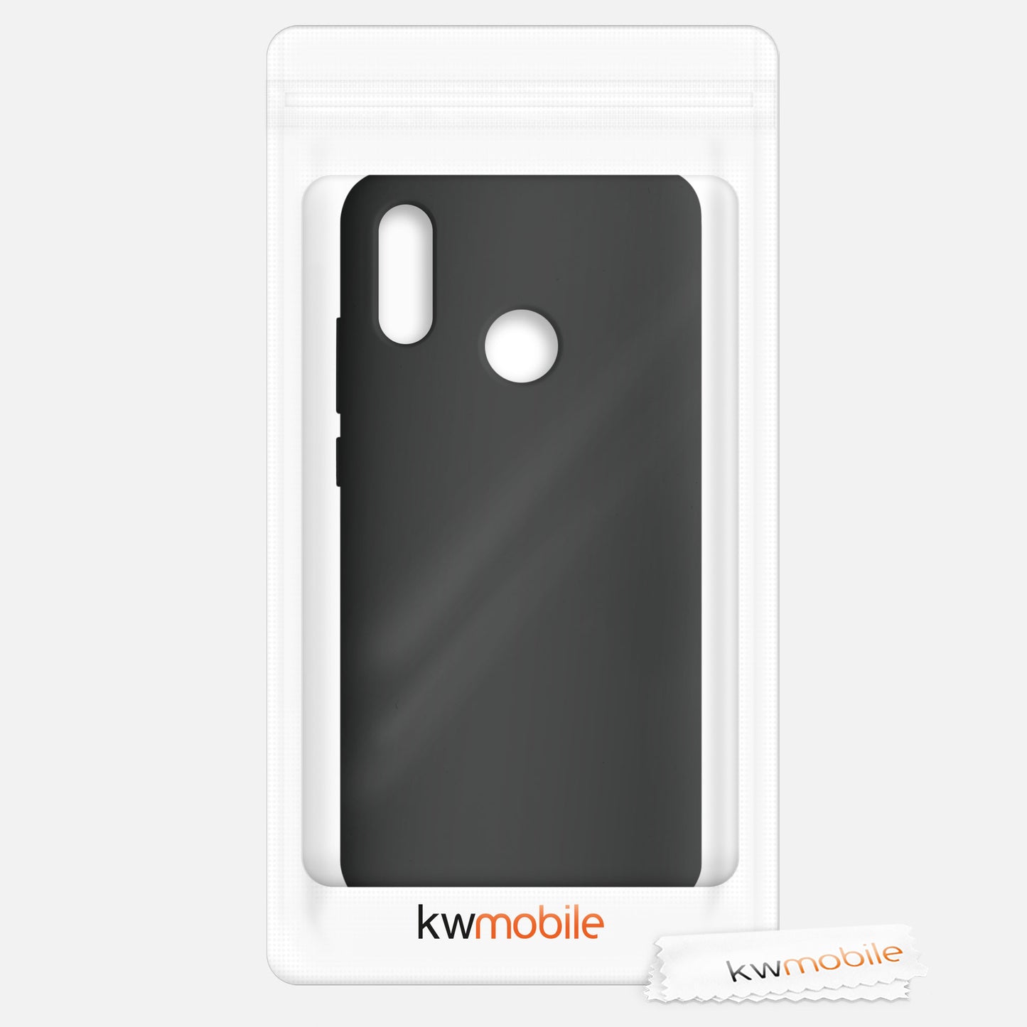kwmobile Case for Huawei P Smart (2019) - Silicone Cover - Wireless Charging - Protective Case