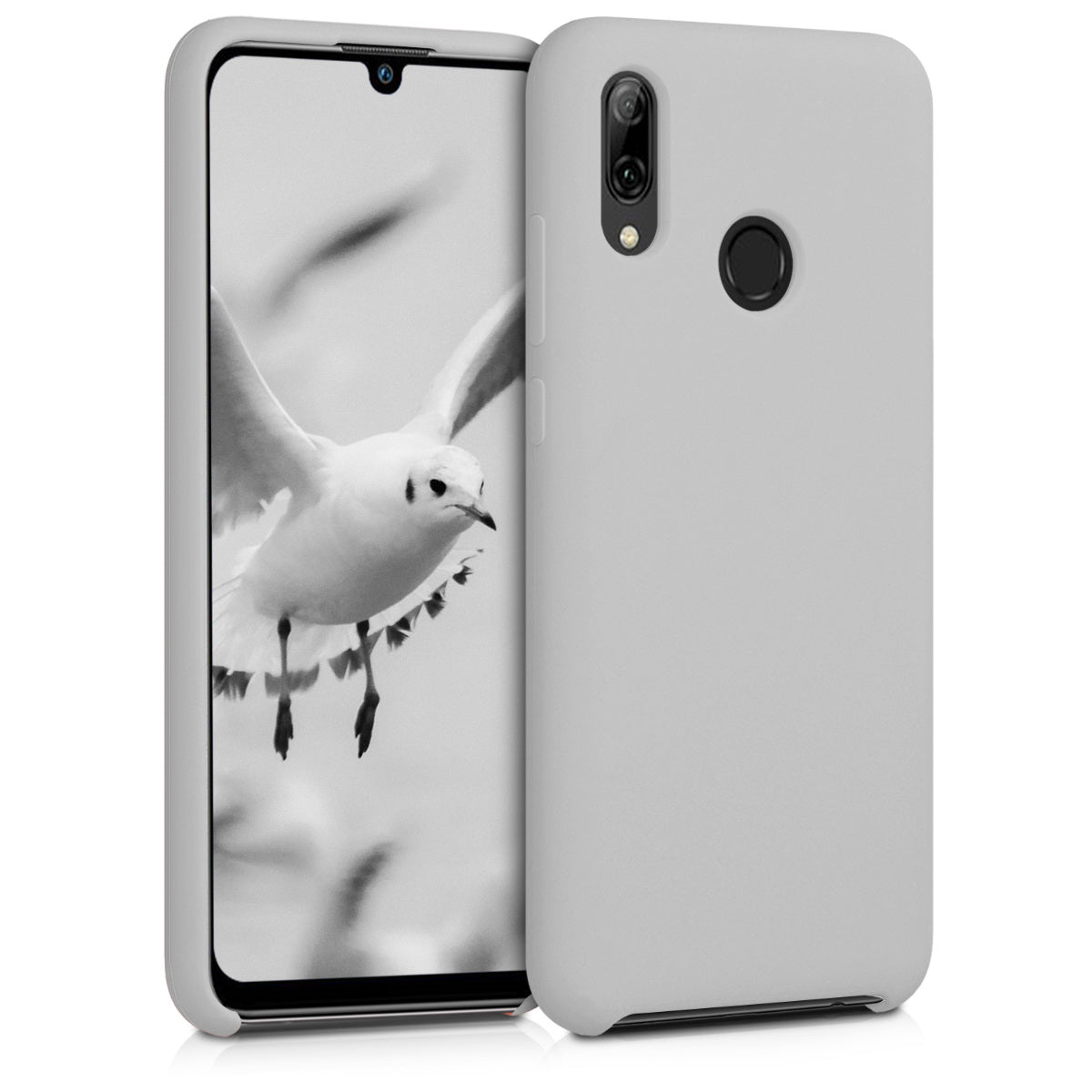 kwmobile Case for Huawei P Smart (2019) - Silicone Cover - Wireless Charging - Protective Case