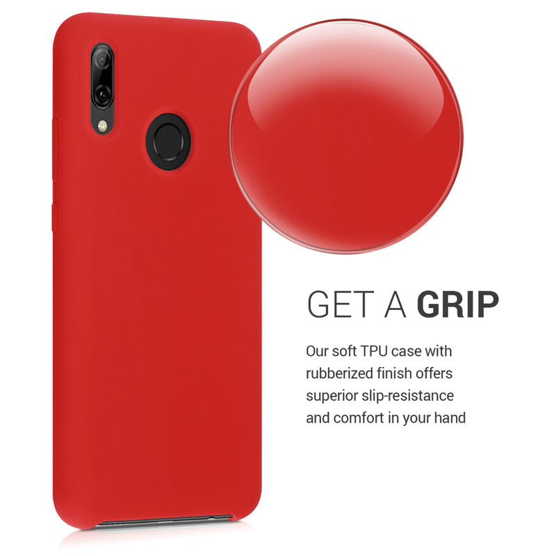 kwmobile Case for Huawei P Smart (2019) - Silicone Cover - Wireless Charging - Protective Case