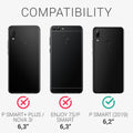 kwmobile Case for Huawei P Smart (2019) - Silicone Cover - Wireless Charging - Protective Case
