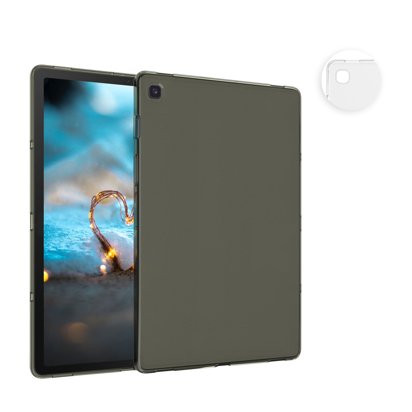 kwmobile Hülle kompatibel mit Samsung Galaxy Tab S5e Hülle - weiches TPU Silikon Case transparent - Tablet Cover Matt Transparent Matt Transparent  