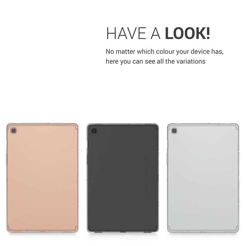 kwmobile Case Compatible with Samsung Galaxy Tab S5e - Soft Silicone Cover Transparent - Tablet Cover
